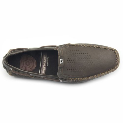 Mocassim Pegada Masculino em Couro Cravo 140761-07 - pegada