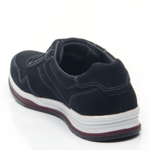 Sapatênis Pegada Masculino em Couro Marinho 118401-08 - pegada