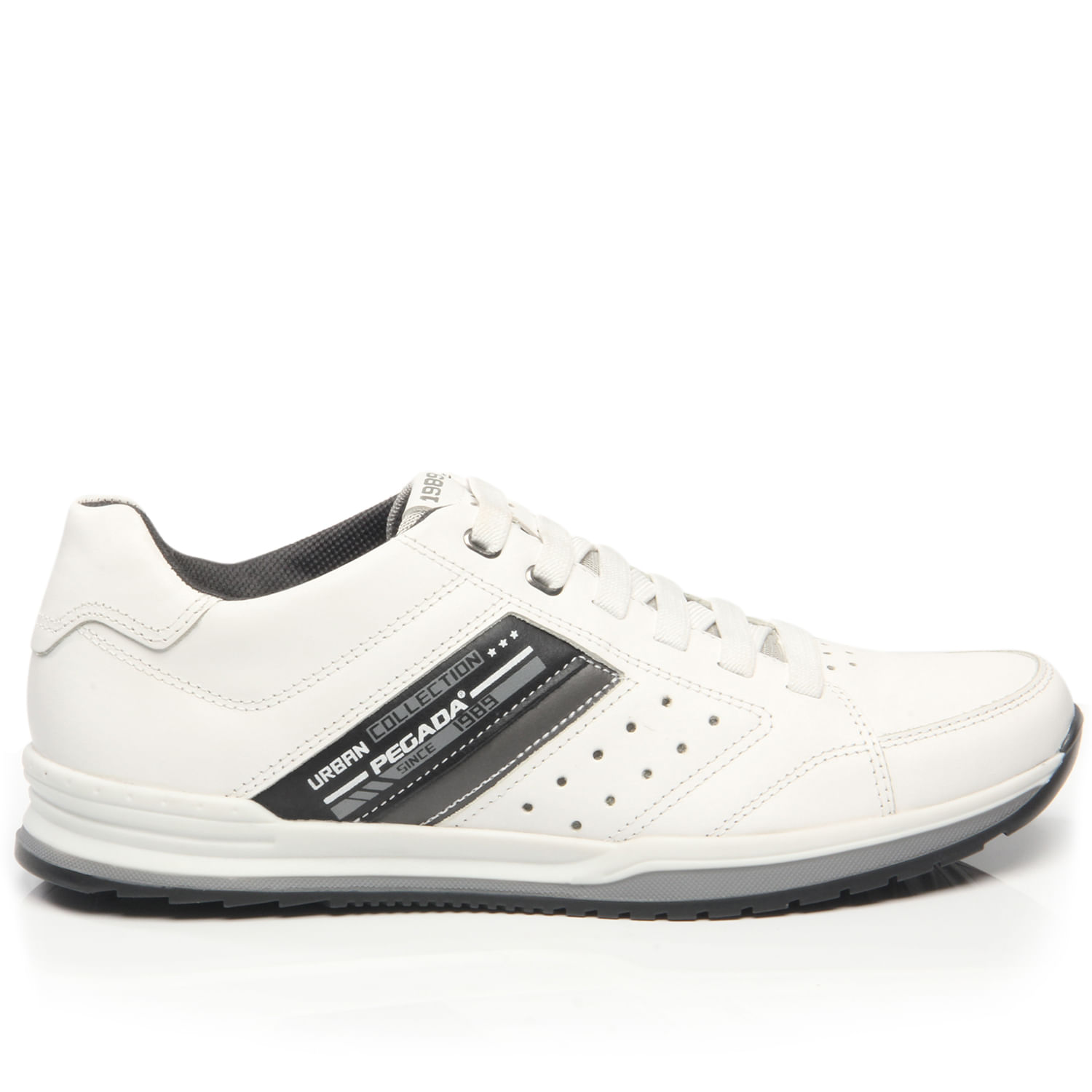 Sapatênis Pegada Masculino em Couro Branco 118402-01 - Renner