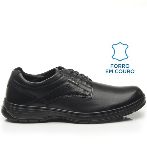 Sapato Social Pegada Masculino em Couro Preto 125503-01 - pegada